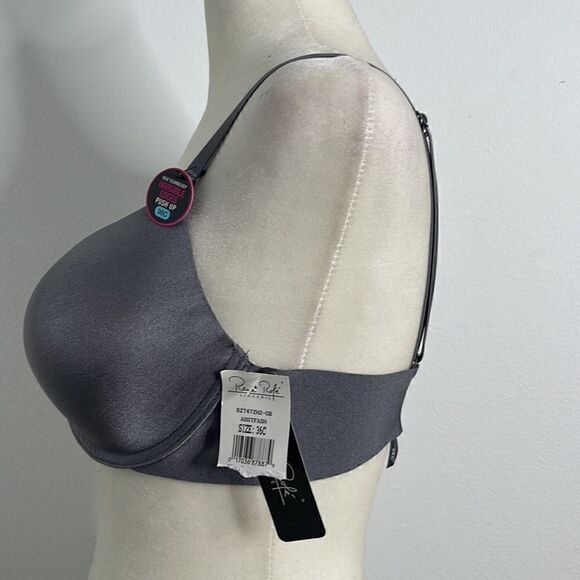 NWT Rene Rofe push up adjustable strap bra. Invisible edges. Size 36C - Picture 2 of 9